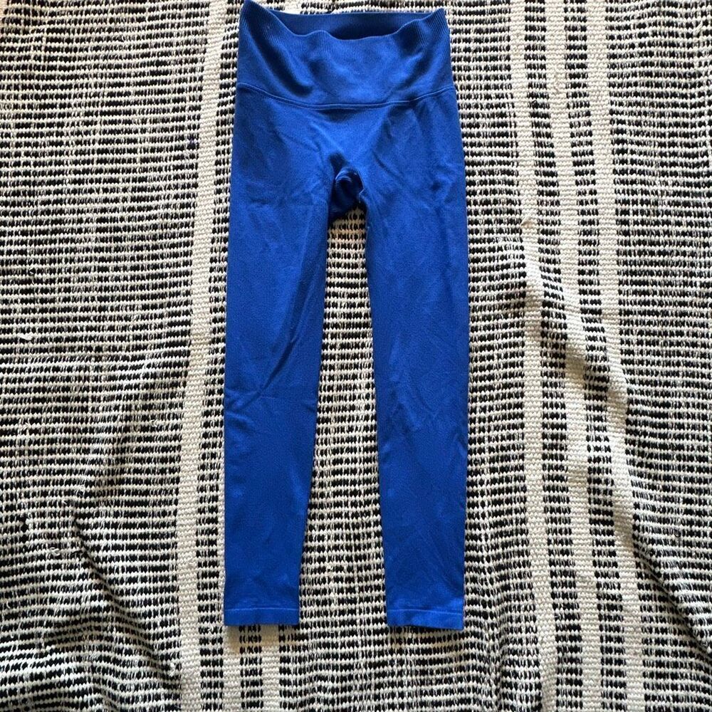 All in motion size medium blue seamless active wear pants compression